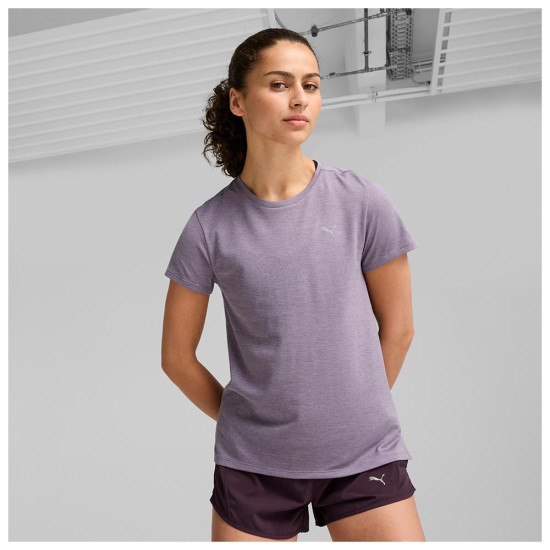 Puma Γυναικεία κοντομάνικη μπλούζα Run Favorite Heather Tee